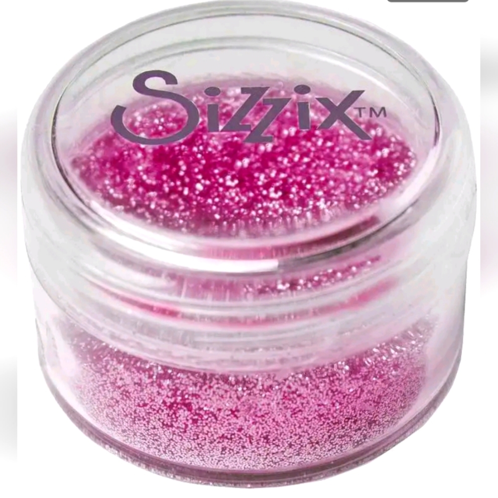 Sizzix Making Essential Biodegradable Fine Glitter 12g Primrose pink Lot Of 7